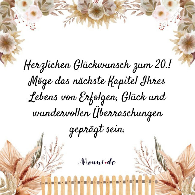 glueckwuensche zum 20 geburtstag von oma und opa