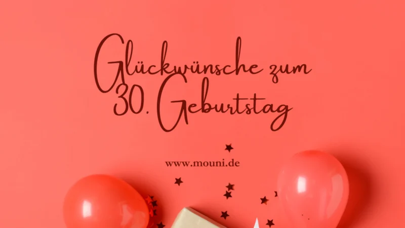 glueckwuensche zum 30 geburtstag