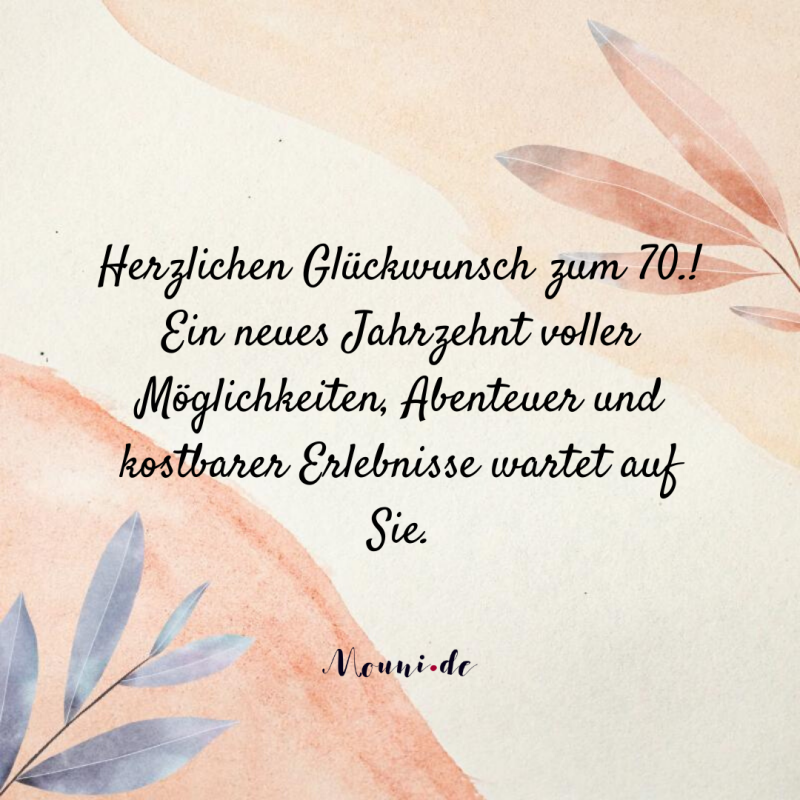  96 Originelle Gl ckw nsche Zum 70 Geburtstag Neu 