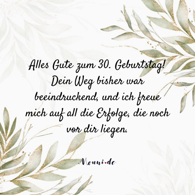 glueckwuensche zum geburtstag 30 frau