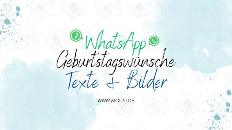 WhatsApp Geburtstagswuensche – Texte Bilder