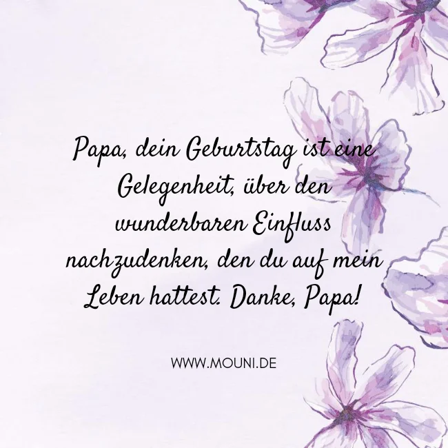 geburtstagswuensche papa