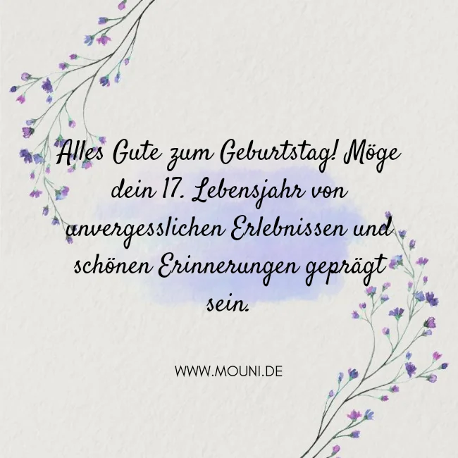 glueckwuensche zum 17. geburtstag enkelin