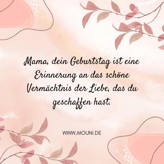 kurze geburtstagswuensche fuer mama