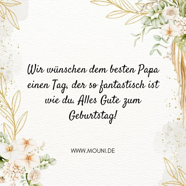 papa geburtstagswuensche