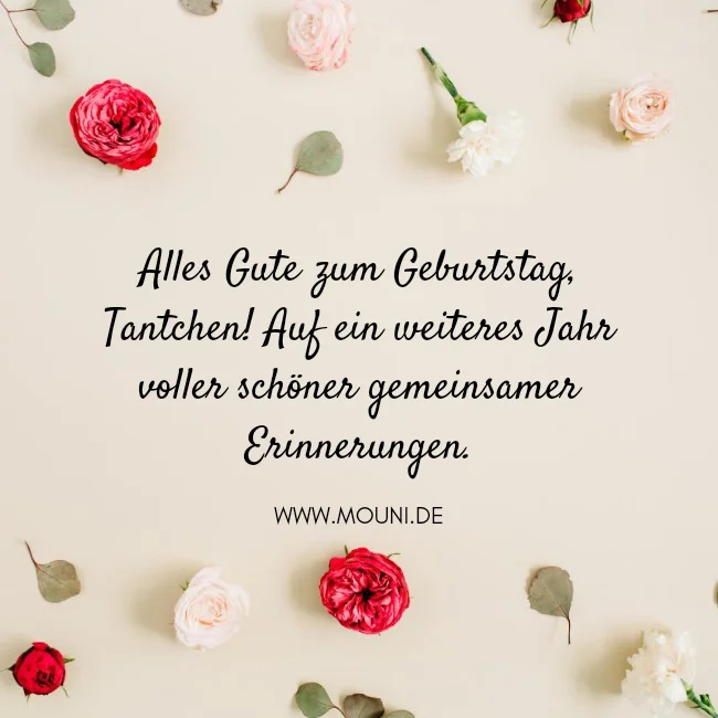64+ Herzliche Geburtstagswünsche für Tante von Nichte