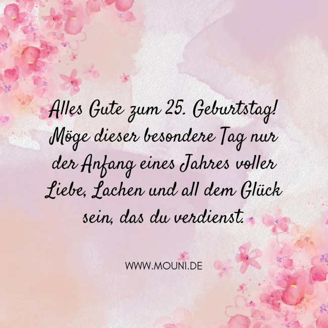 coole glueckwuensche zum 25 geburtstag