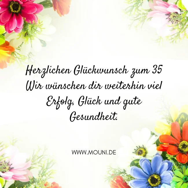 glueckwuensche zum 35 geburtstag frau