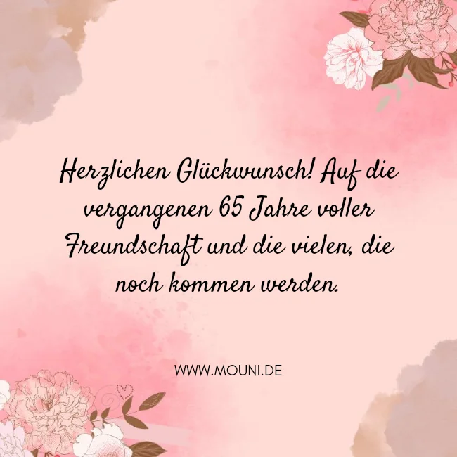 glueckwuensche zum 65. geburtstag frau