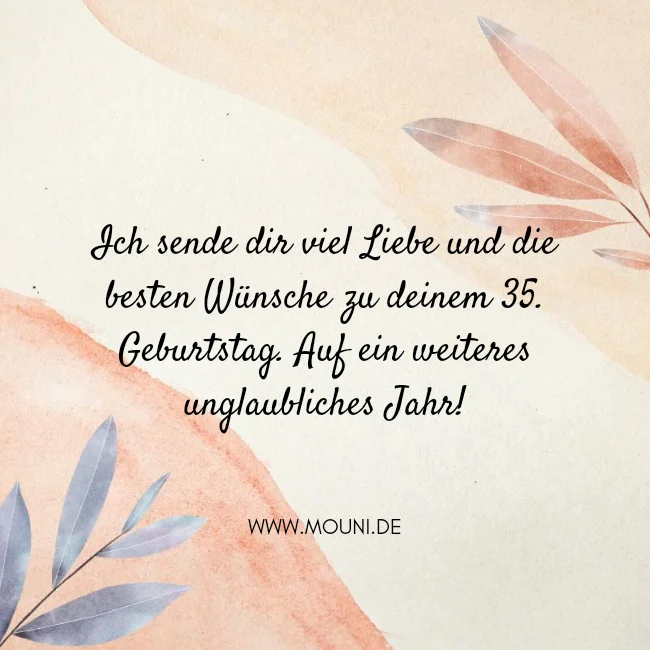 glueckwunsch zum 35 geburtstag frau