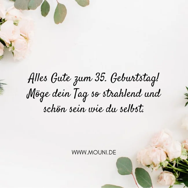 herzlichen glueckwunsch zum 35 geburtstag