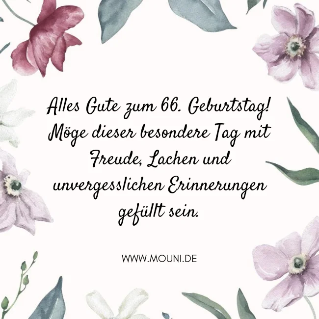 zum 66 geburtstag glueckwuensche