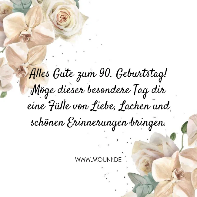 zum 90 geburtstag glueckwuensche