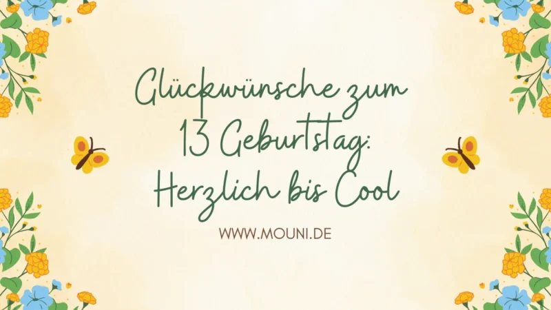 Glueckwuensche zum 13 Geburtstag