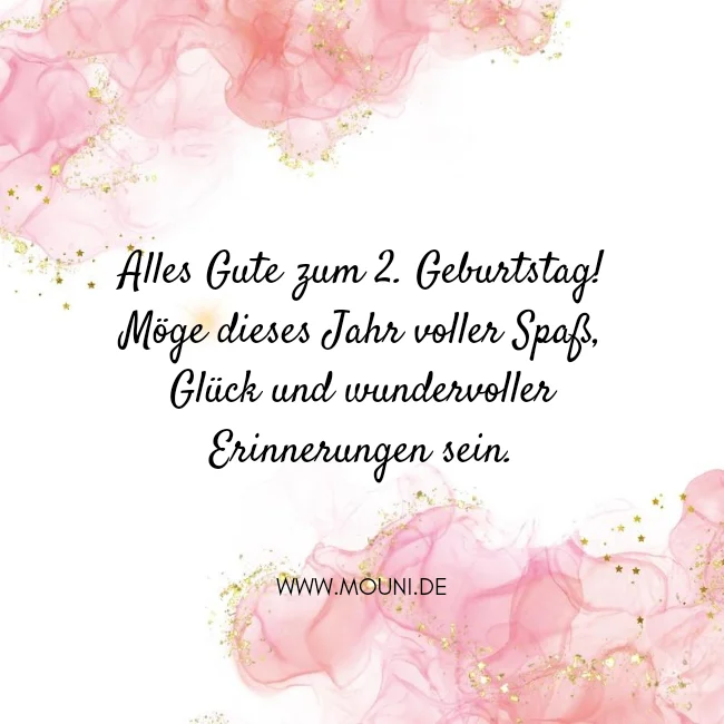 Glueckwuensche zum 2. Geburtstag fuer Junge Bilder