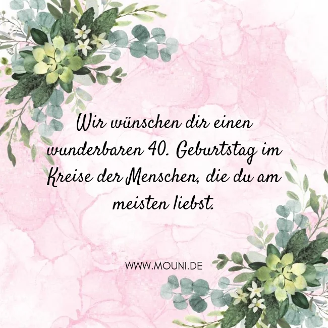 💐 70+ Liebe Glückwünsche zum 40 Geburtstag für Frauen 🎂