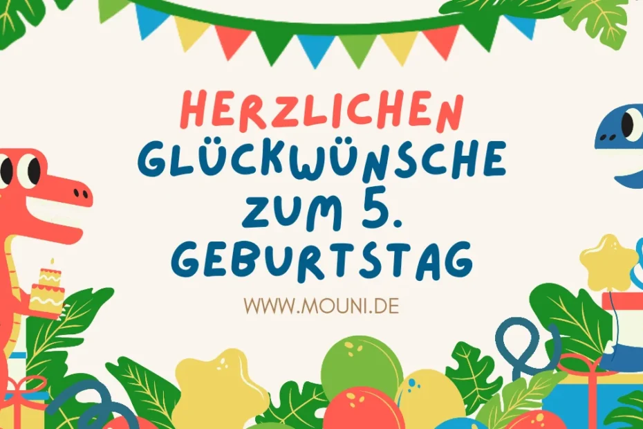 Herzlichen Glueckwuensche zum 5 Geburtstag