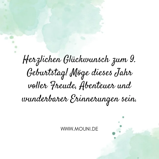 glueckwuensche zum 9 geburtstag kostenlos