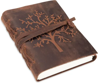 Leder Notizbuch Tree of Life