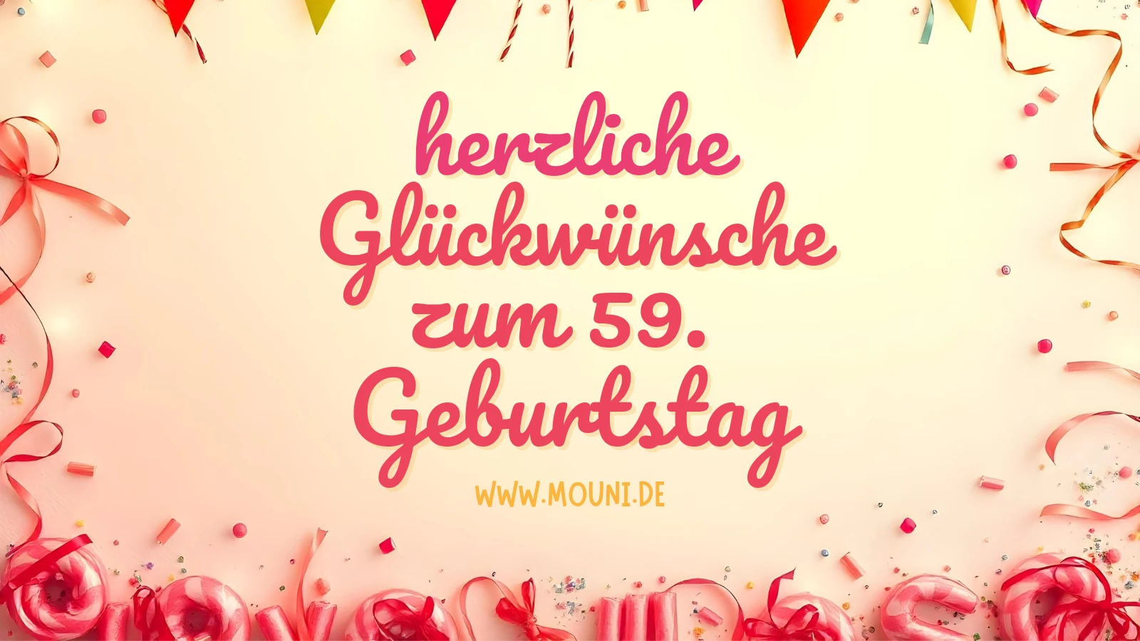 Herzlichen Glückwunsch Zum 59 Geburtstag