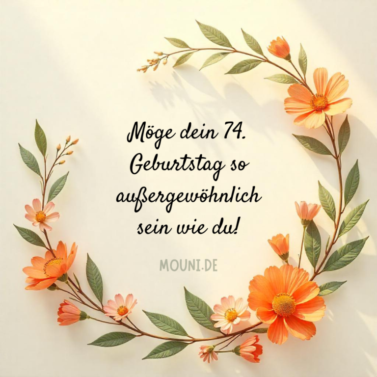 Gluckwunsche Zum 74 Geburtstag