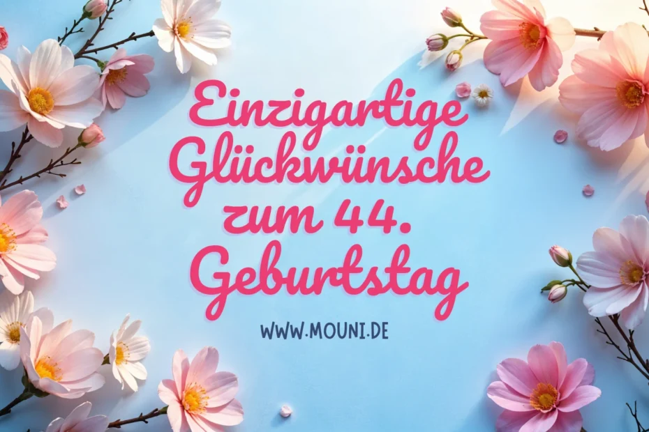 Entdecken Sie 260+ einzigartige Wünsche zum 44. Geburtstag lustige, bedeutungsvolle und kreative Botschaften.