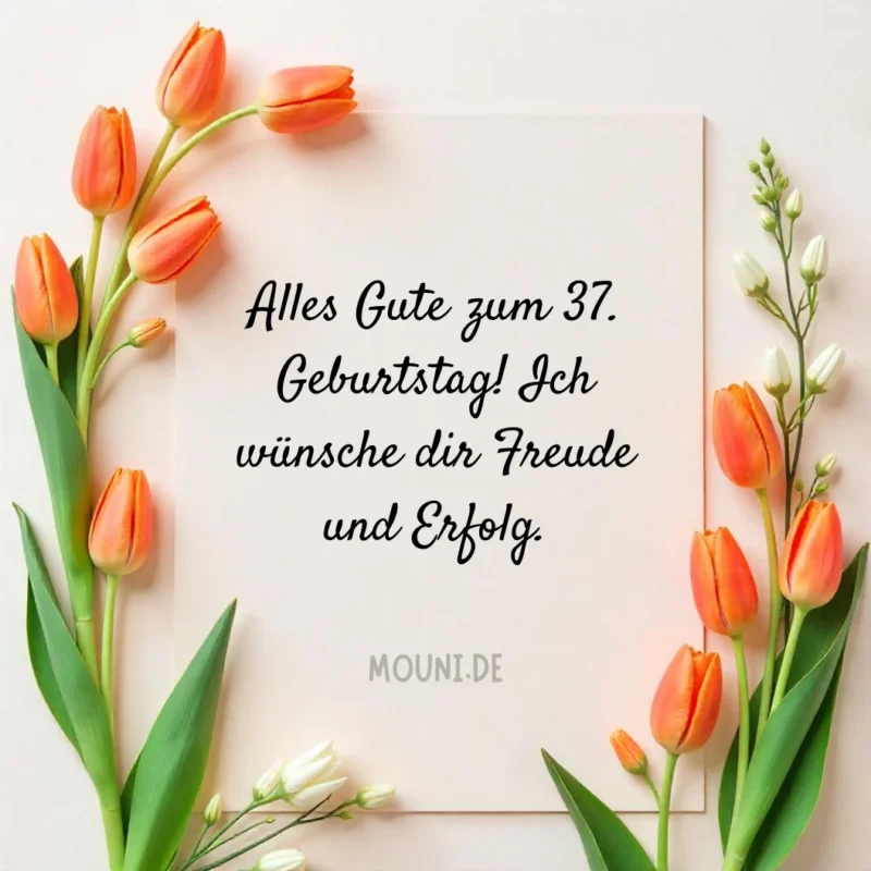 Kurze Glückwünsche zum 37. Geburtstag