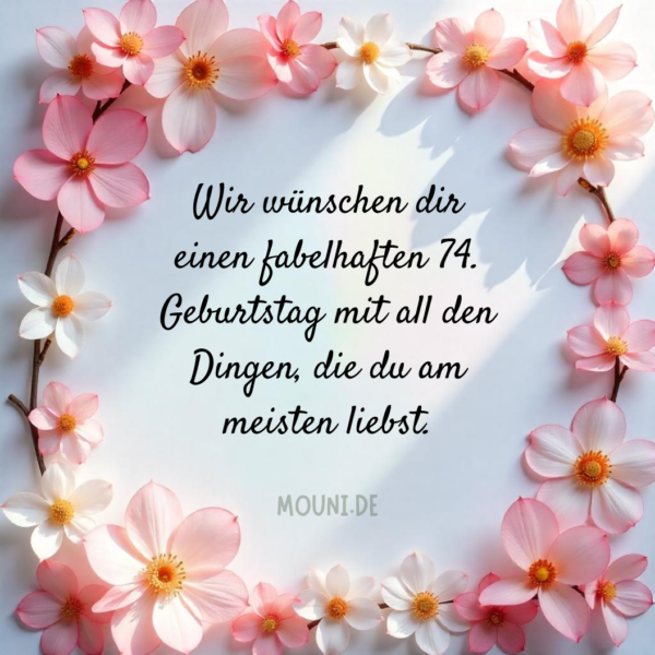 Gluckwunsche Zum 74 Geburtstag