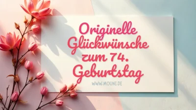 Originelle Glückwünsche zum 74. Geburtstag