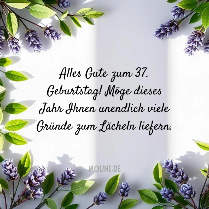 200+ originelle Glückwünsche zum 37. Geburtstag (2026)