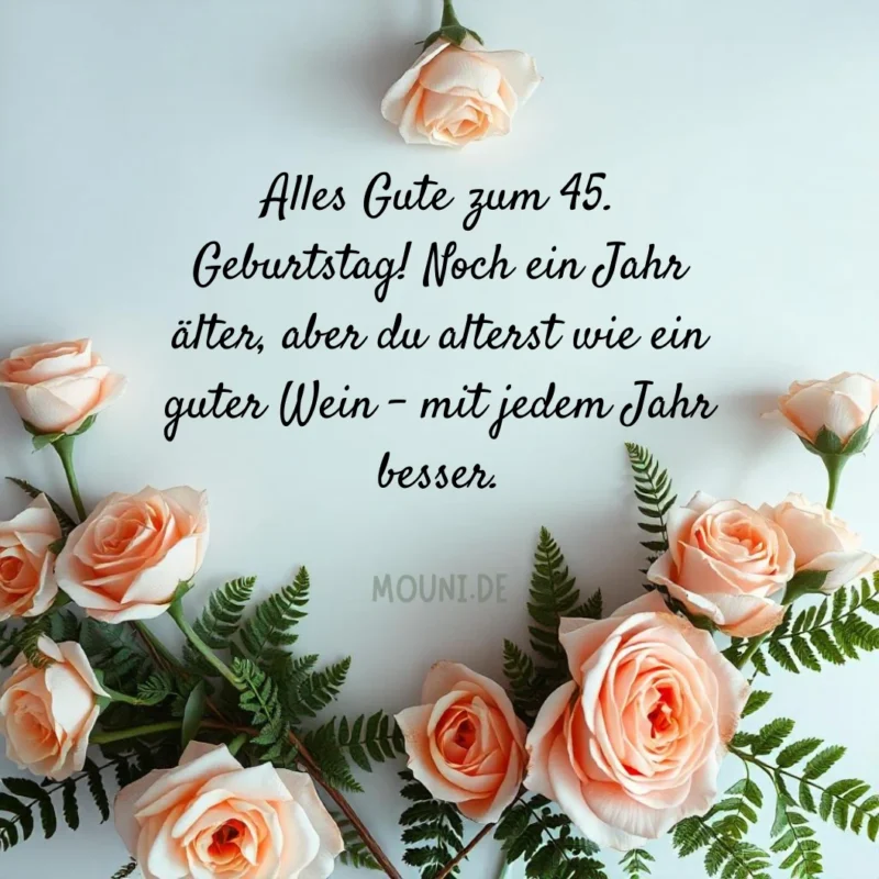 Sprüche zum 45. geburtstag der Tochter