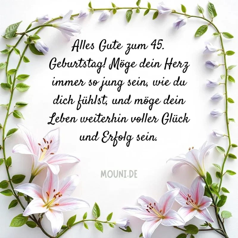 Sprüche zum 45. geburtstag für die Freundin