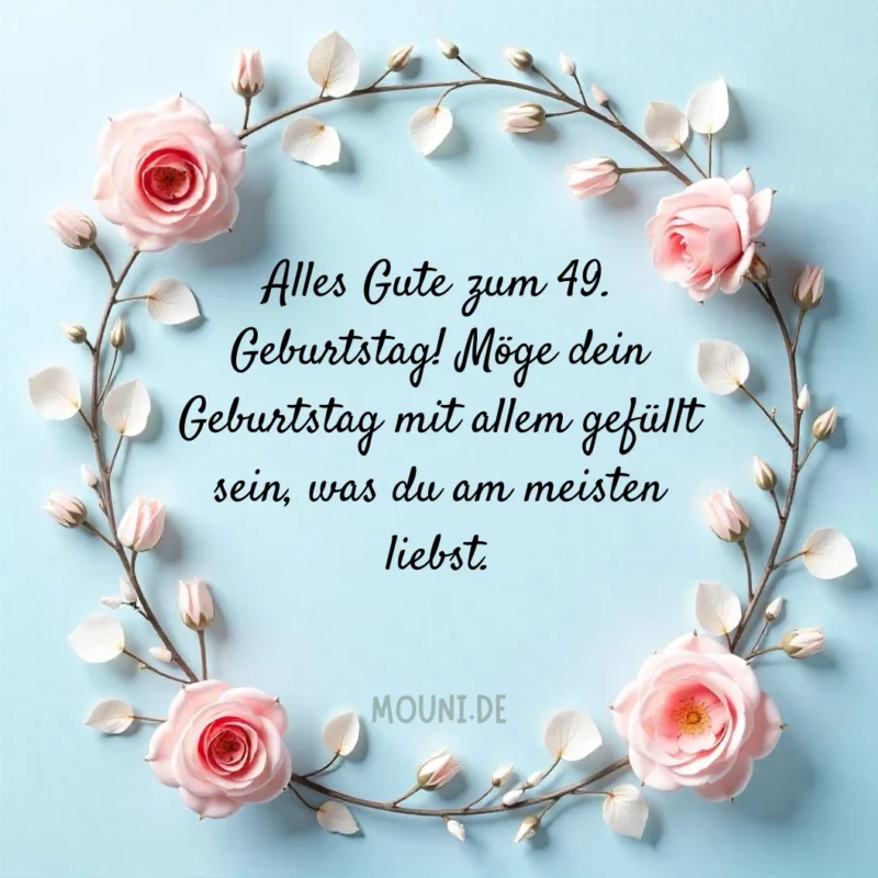 Sprüche zum 49. Geburtstag – Bilder