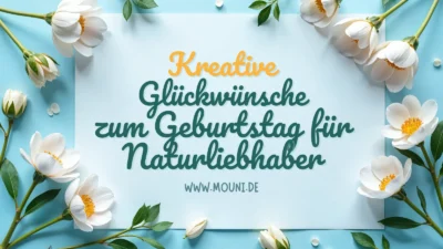 140+ Kreative Geburtstagswünsche für Naturliebhaber