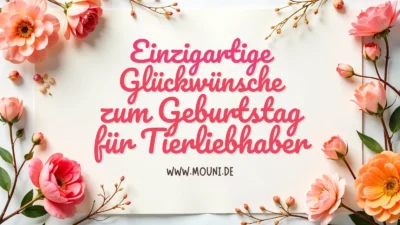 Einzigartige Geburtstagswünsche für Tierliebhaber