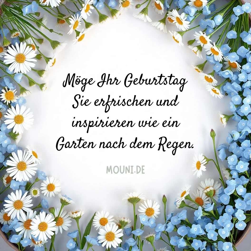 Kurze Glückwünsche zum Geburtstag für Gartenfreunde