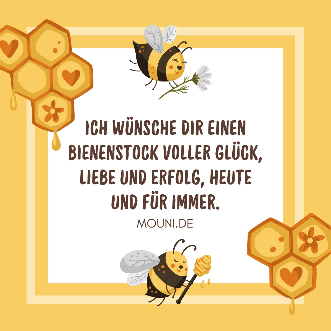 Persönliche Geburtstagswünsche für Bienenliebhaber