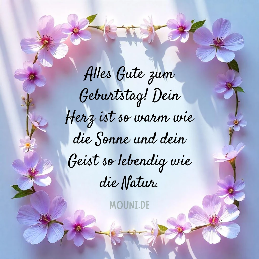 Persönliche Glückwünsche zum Geburtstag für Gartenfreunde