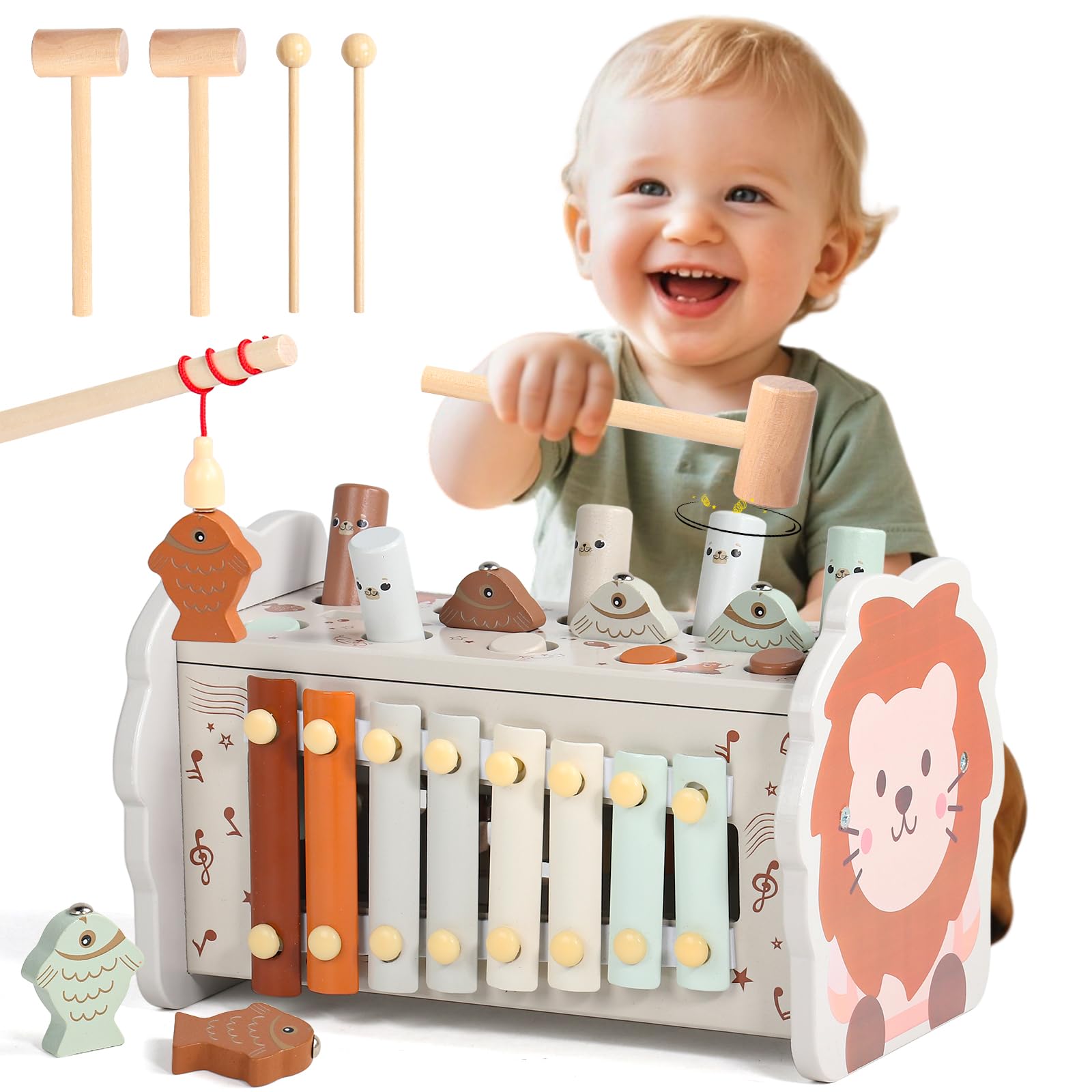 Montessori Toy 4 in 1 Motorikspielzeug
